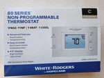 Emerson 1F83C-11NP 80 Series Non-programmable Thermostat, 1HEAT-1COOL. Fixed Price $29.99.