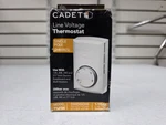Cadet T521W Line Voltage Thermostat Single Pole Wires White 08300. Fixed Price $13.95.