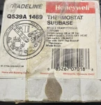 Honeywell Thermostat Subbase And Round Low Voltage. Fixed Price $16.95.