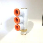 Smc Fittings Lot Of (5) Triple Banjo, 1/2" Npt Tube ,#KQ2VT13-37S. Fixed Price $33.96.