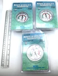 Weiss Lot Of 3 Remote Reading Dial Thermometer 2-1/2", Hanging Bracket B14-287. Fixed Price $110.00.