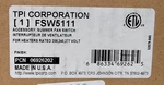 Tpi Corporation FSW5111 Wall Mounted Summer Fan Switch New Free Shipping. Fixed Price $49.99.