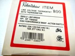 Robertshaw 800 Line Volt Mechanical Thermostat 25A 120/240. Fixed Price $24.99.