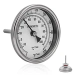 3" Dial 2" Probe Ferroday 1/2 Npt Stainless Steel Thermometer. Fixed Price $22.03.