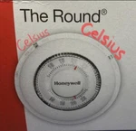 Honeywell Round Non-programmable Celsius Thermostat Heat & Cool T87N1018. Fixed Price $24.88.
