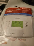 Honeywell RTH2510B 7-DAY Programmable Thermostat Digital Display White, New. Fixed Price $17.79.