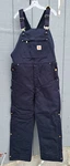 Carhartt Bib Overalls Mens Medium Navy Blue Firm Duck Insulated Loose OR4393-M. Fixed Price $64.99.