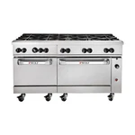 Wolf C60SS-10B 60" Gas Restaurant Range W/ (10) Open Burners, (2) Standard Ov.... Fixed Price $8240.00.