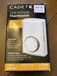 Cadet T521-W Single Pole Thermostat Kit For Heaters White. Fixed Price $20.00.