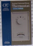 Ctc Vertical Universal Room Thermostat Cool Only Model 43320..............3 Wall. Fixed Price $14.99.