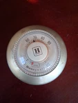 Vintage Honeywell Round Thermostat Model T86A 1000 Designed By Henry Dreyfuss. Fixed Price $25.00.