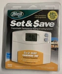 Hunter Set & Save Programmable Thermostat For Heating Cooling 44110 New. Fixed Price $39.99.