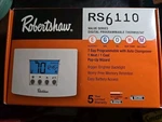 Robertshaw Digital Programmable Thermostat RS6110. Fixed Price $22.00.