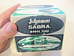 Johnson Sabra Model 130A Fishing Reel Empty Box. Fixed Price $5.15.